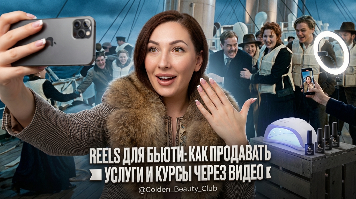 Съемка Reels для продвижения бьюти-услуг и продажи курсов в Instagram