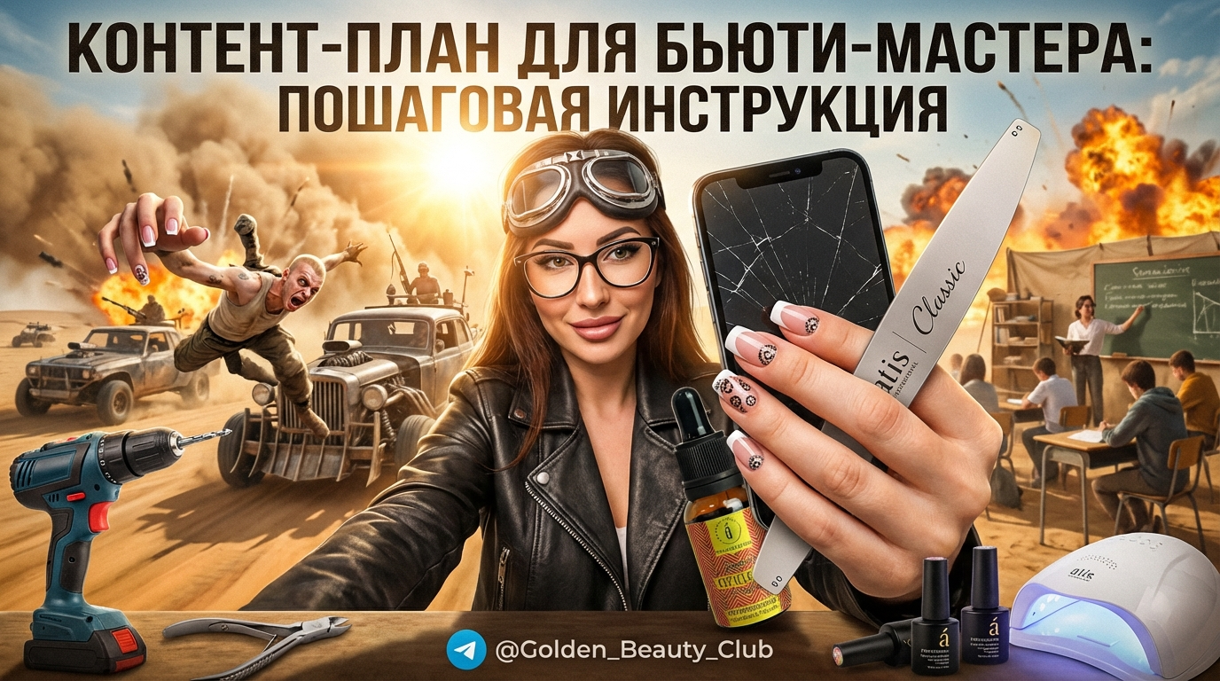 Пошаговая схема контент-плана для бьюти-мастера на автопилоте