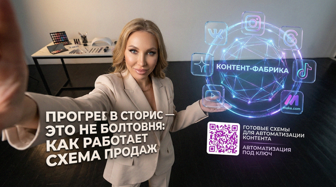 Инфографика: как работает схема продаж и прогрев аудитории в сторис для бизнеса