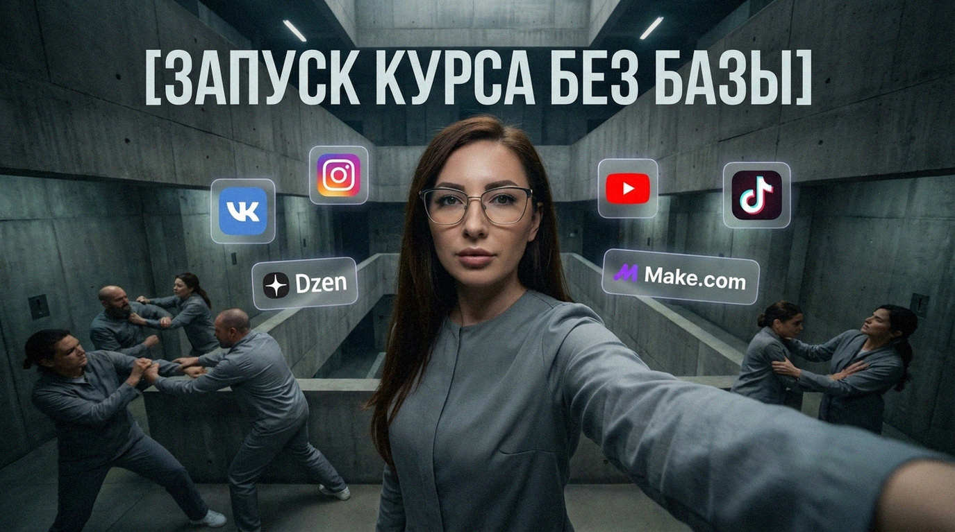 Схема пошагового плана для запуска онлайн-курса без большой базы аудитории