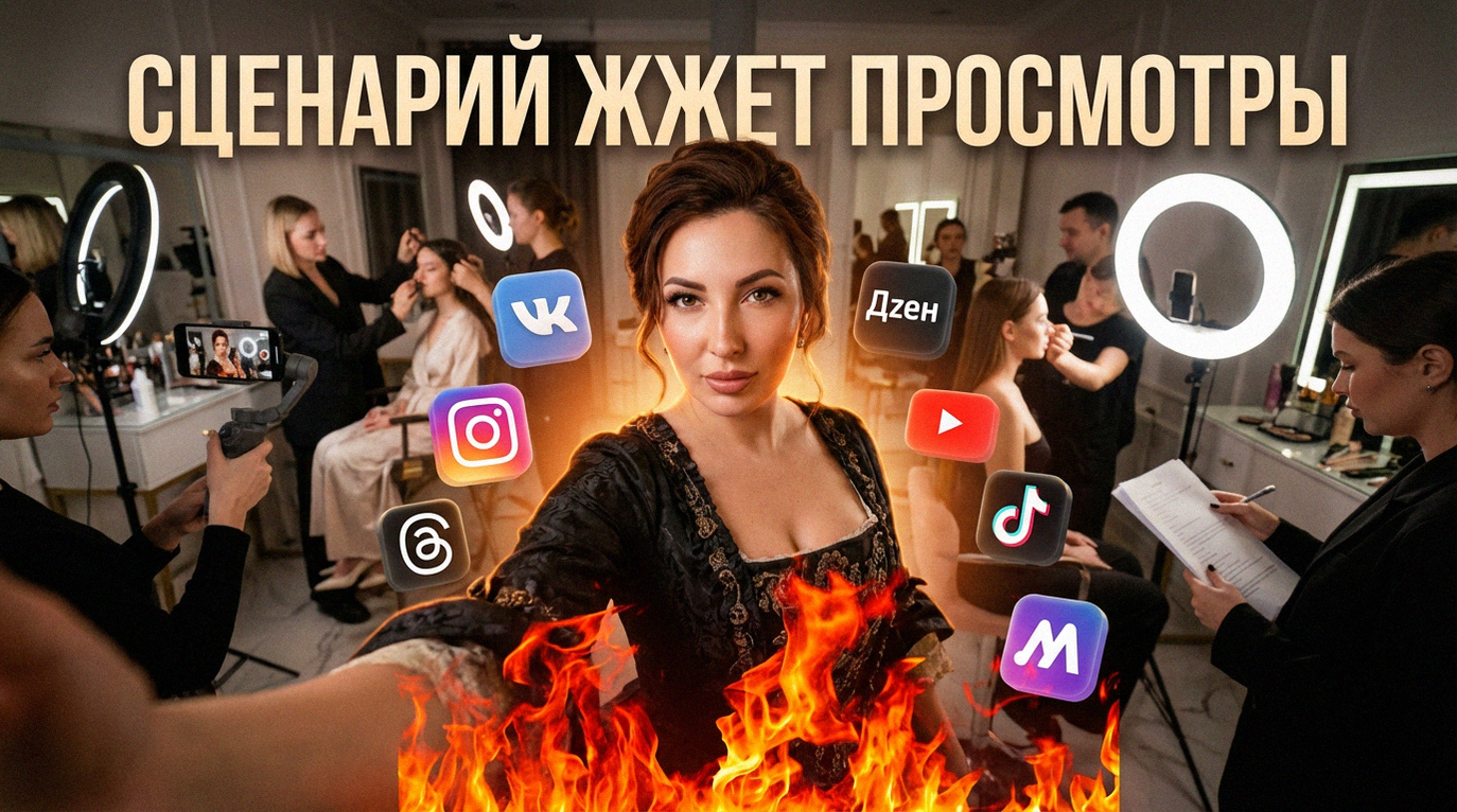 Схема структуры сценария для Instagram Reels для удержания внимания зрителя до конца