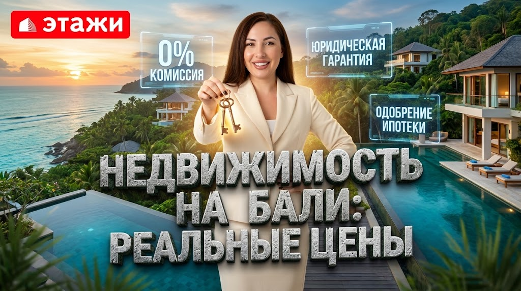 Вилла с бассейном на Бали — инвестиции в недвижимость и покупка жилья на острове в 2026 году