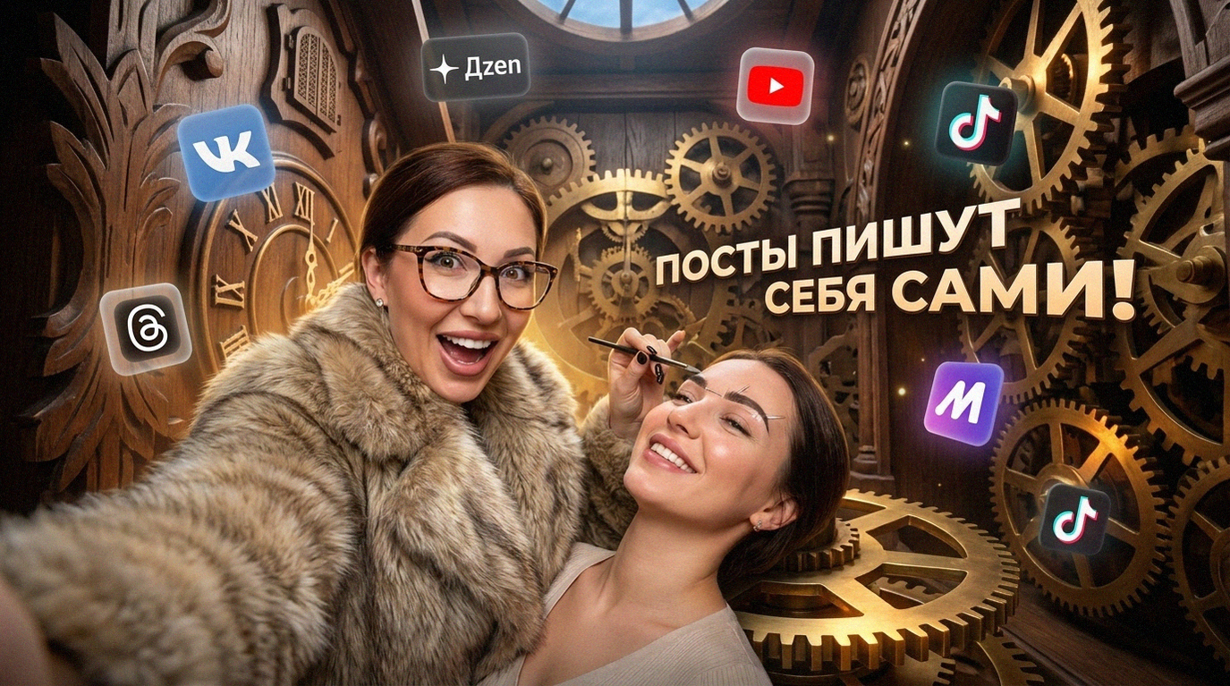 Бьюти-мастер использует нейросеть для автоматического написания поста в социальные сети