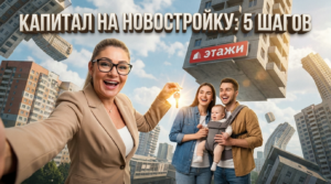 Пошаговая инструкция из 5 шагов по покупке квартиры в новостройке Омска с использованием материнского капитала